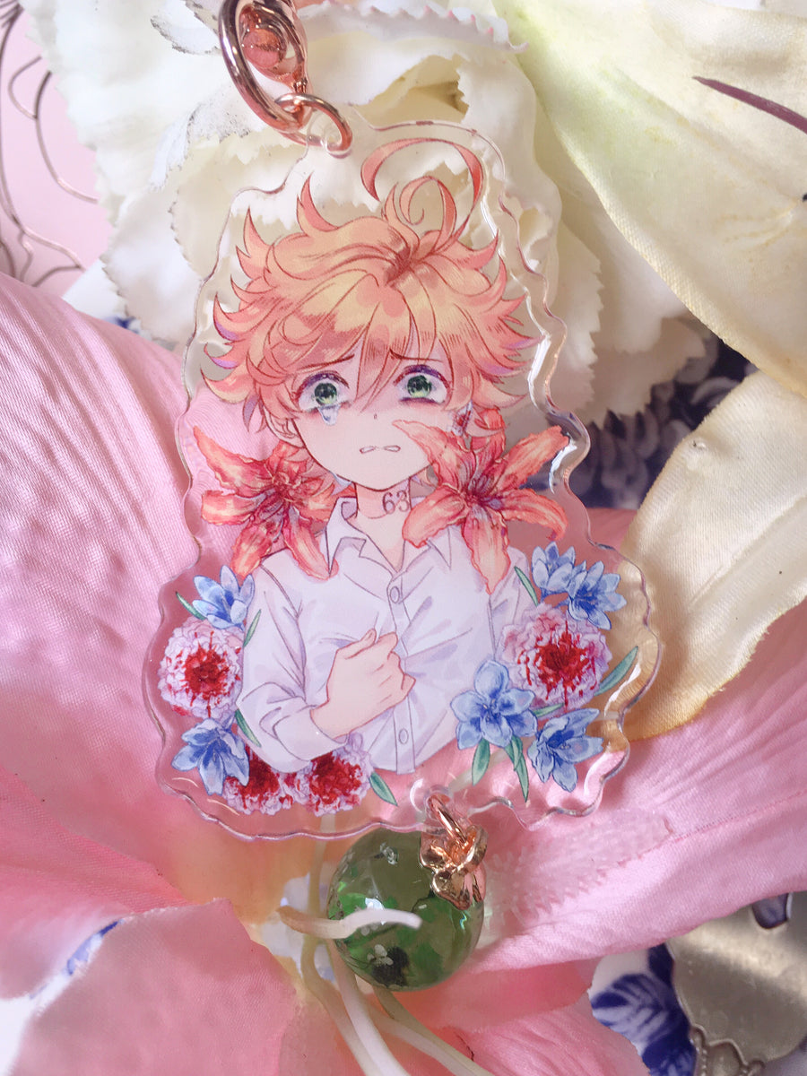 [LAST CHANCE] The Promised Neverland Flower Language Acrylic Charms