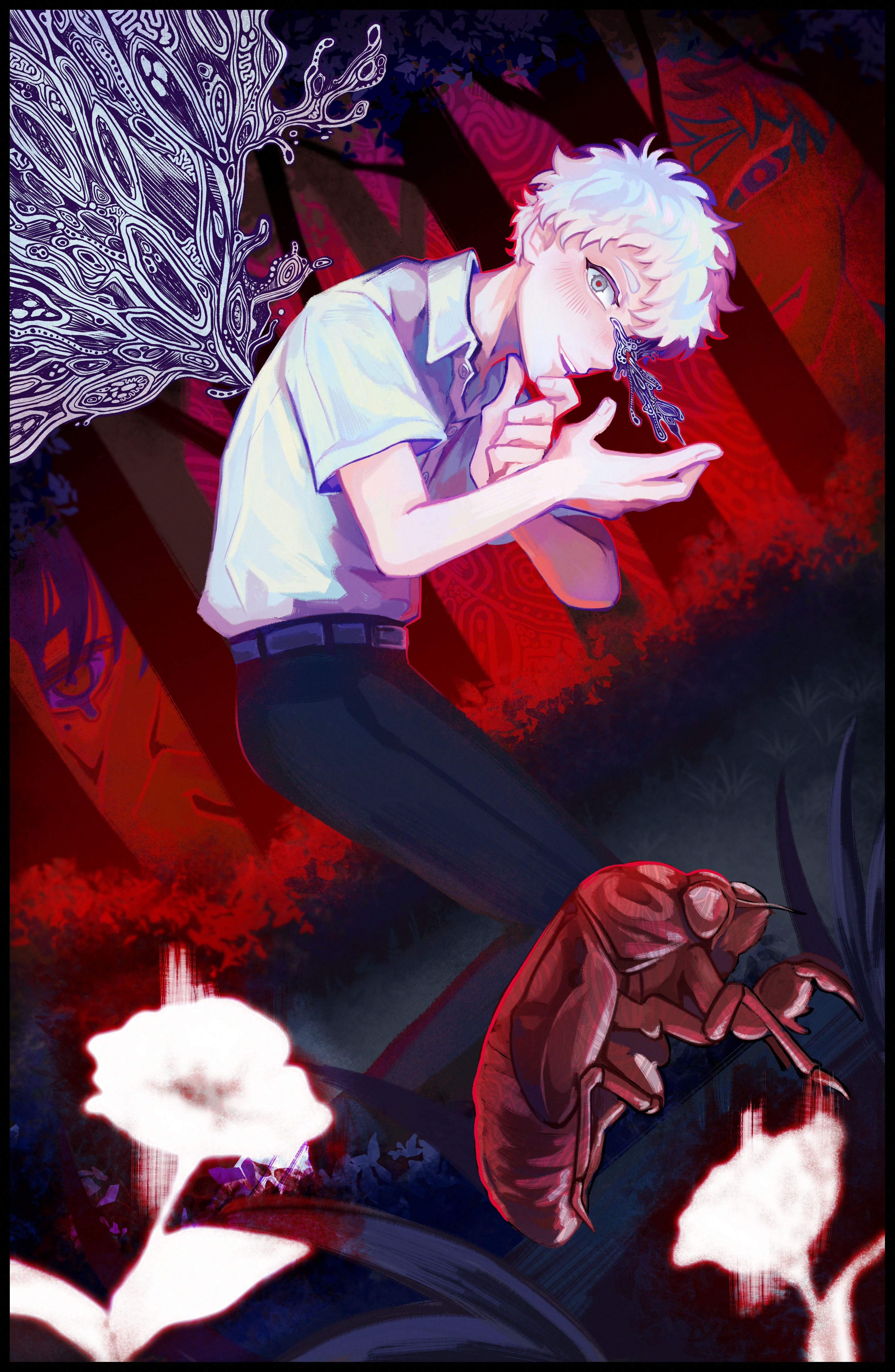 The Summer Hikaru Died Cicada Print – Ibble's Scribbles