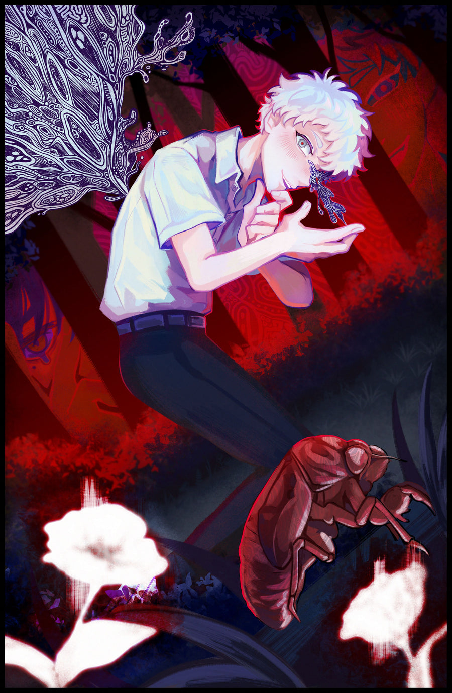 The Summer Hikaru Died Cicada Print