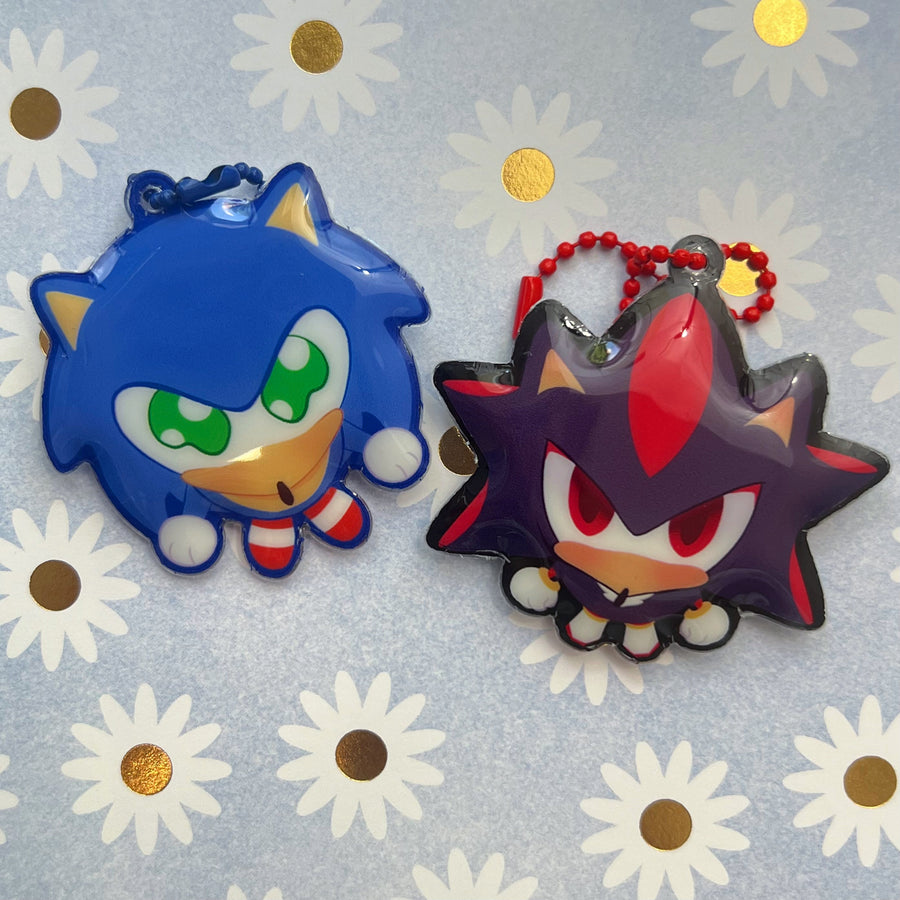 Sonic and Shadow Lil Guy Puffy Charms