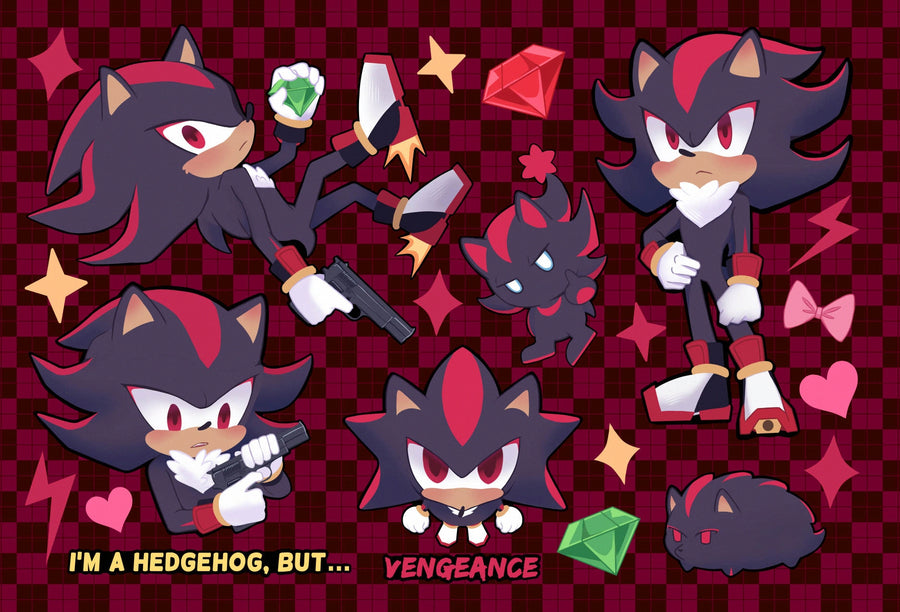 Shadow Vinyl Sticker Sheet