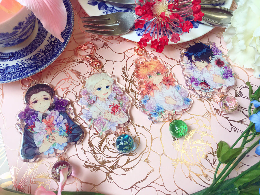 The Promised Neverland Flower Language Acrylic Charms