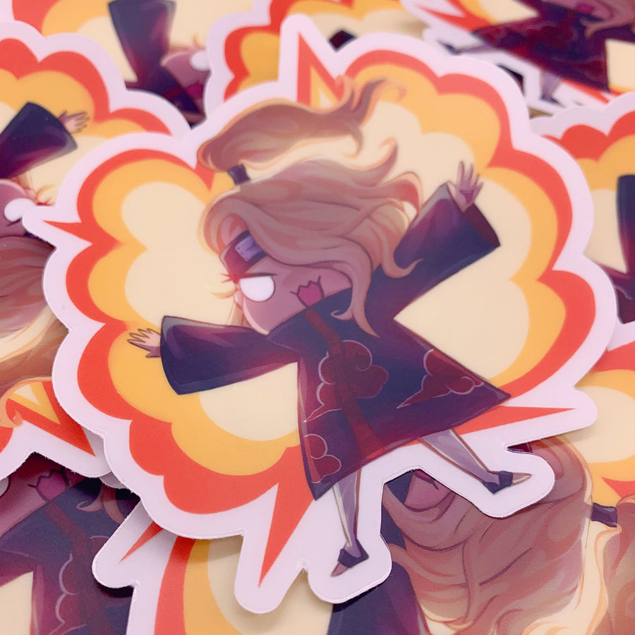 Boom Boom Deidara Vinyl Sticker