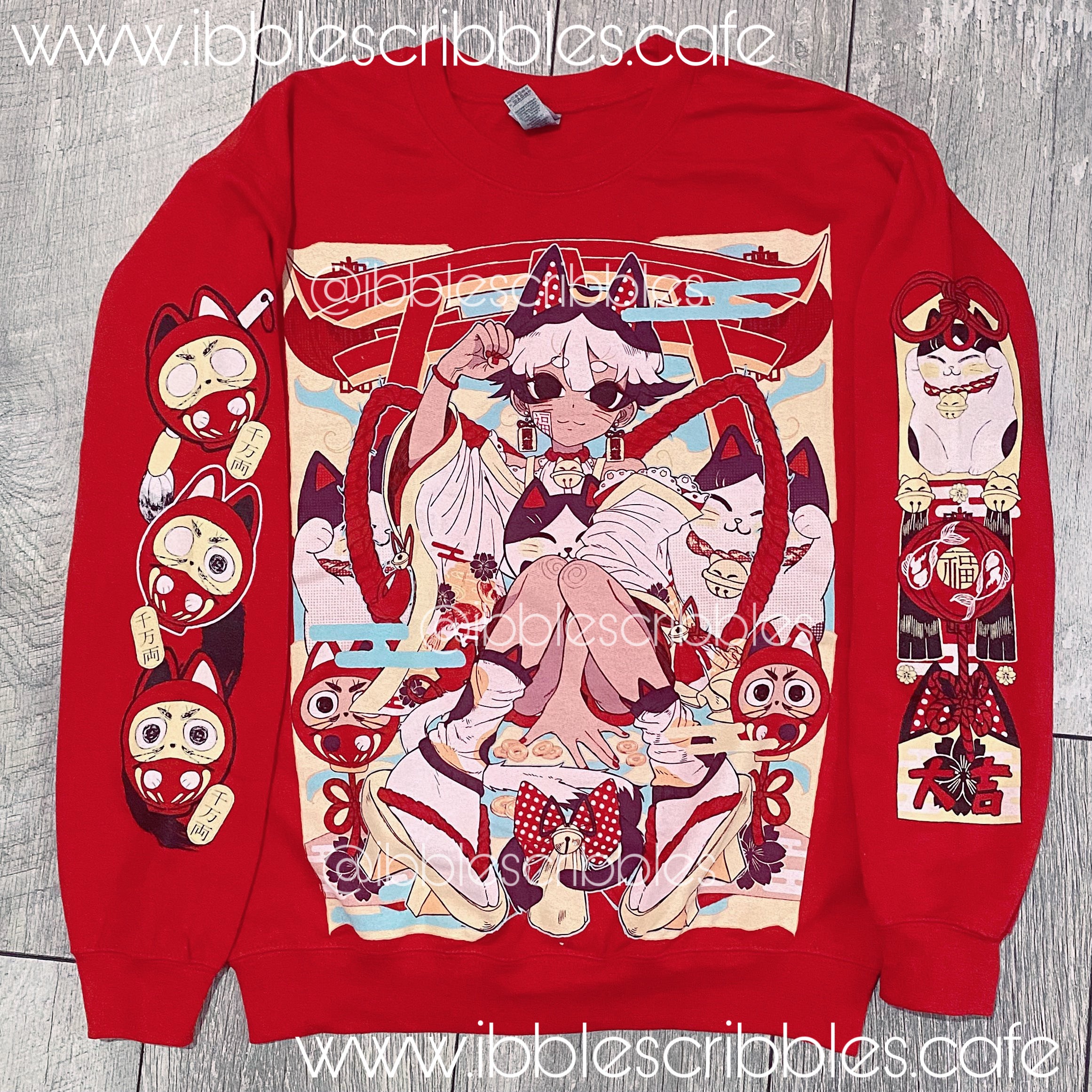 Maneki Neko Sweater – Ibble's Scribbles