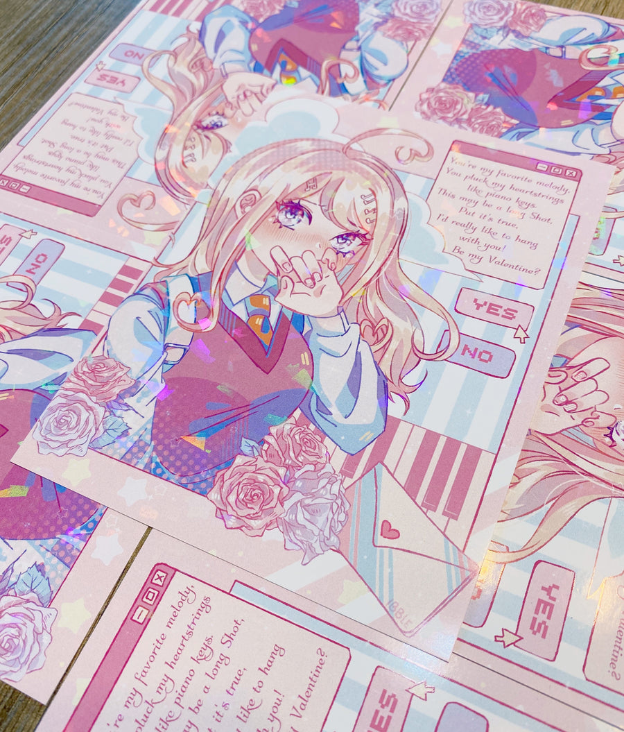 Kaede Akamatsu Valentine’s Day Mini Print