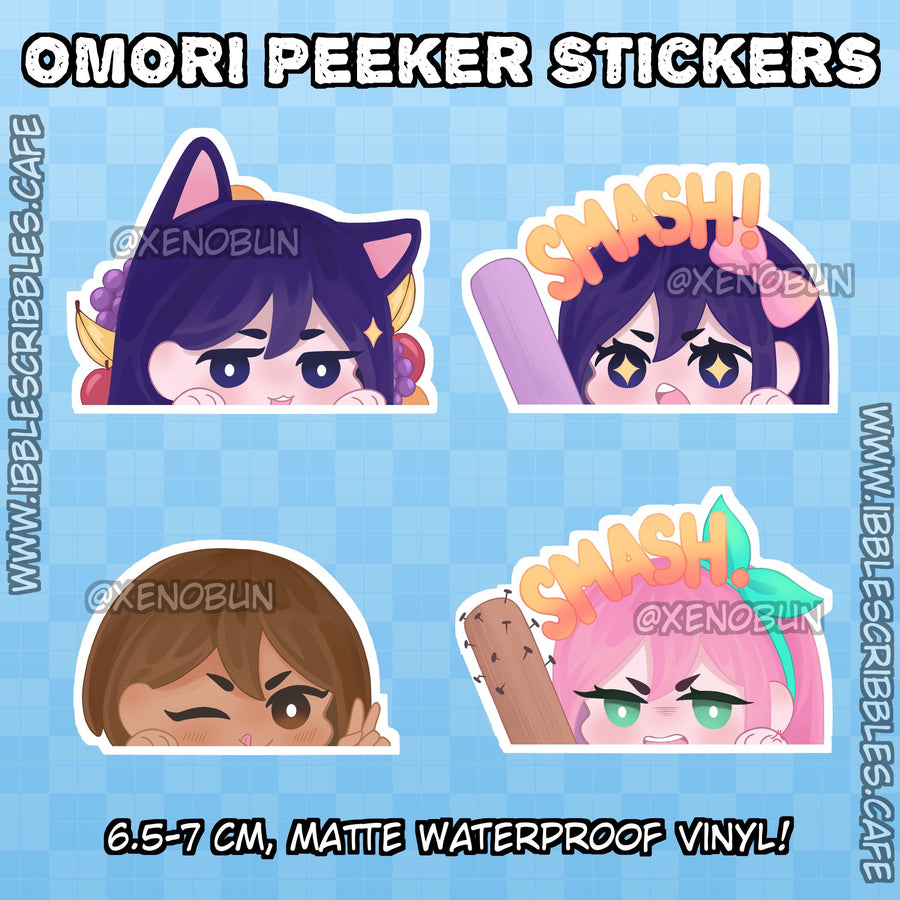 OMORI Peeker Stickers