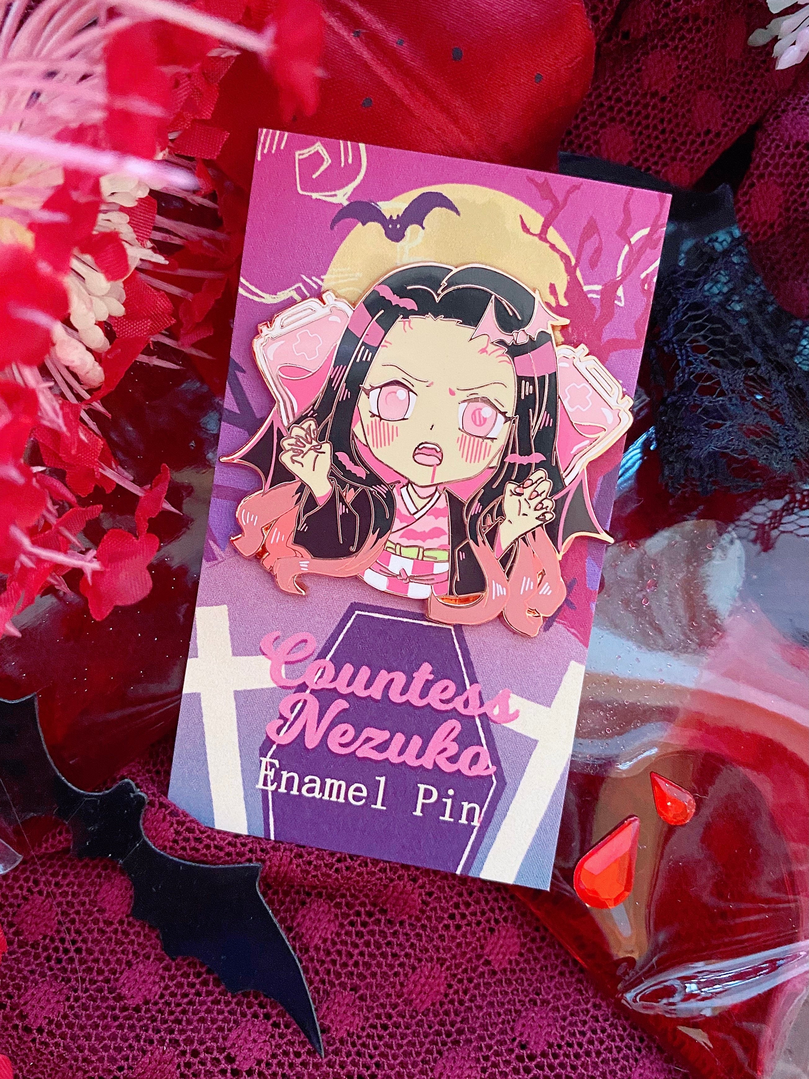 Demon Slayer/Kimetsu No Yaiba good - Nezuko Inosuke Nezzy Cheeb Enamel Pins